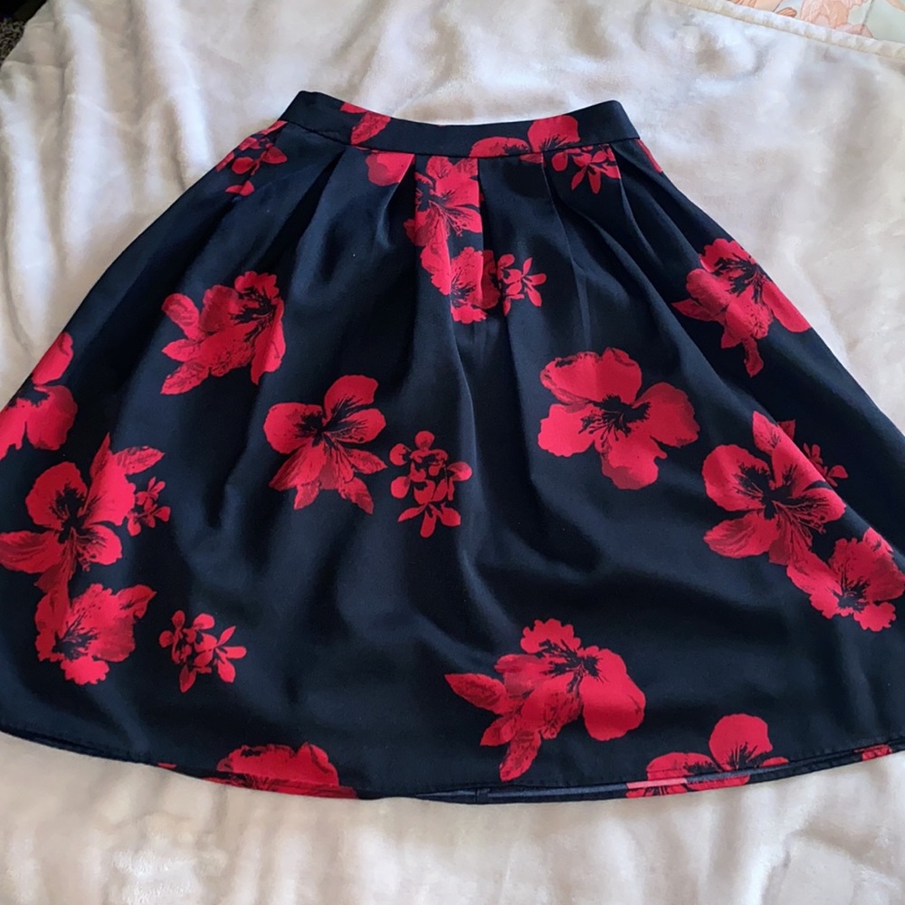 Black And Red Skirt
